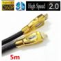5m hdmi 2.0 24k gold plated high speed male full hd with